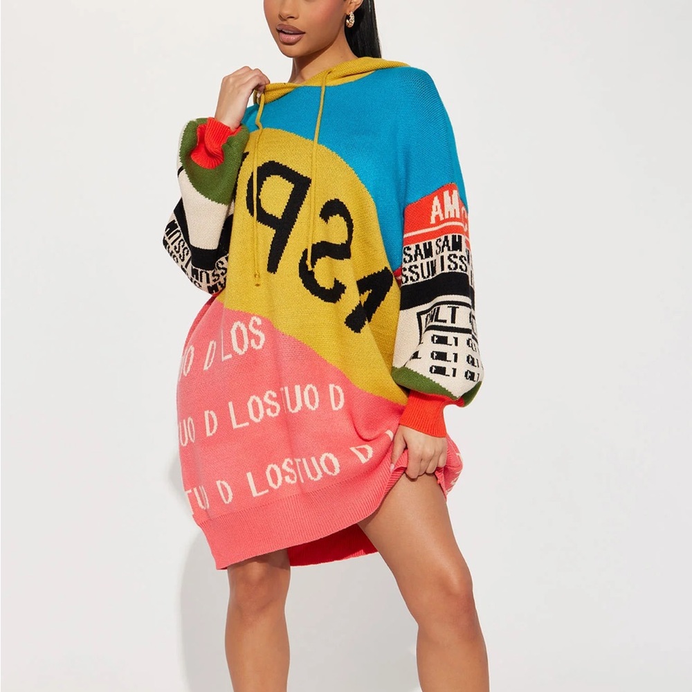 Hooded Sweater Dress